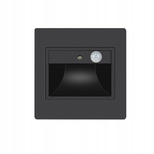  Schwarze Gartenwandleuchte mit integrierter 3-W-LED-Quelle