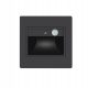  Schwarze Gartenwandleuchte mit integrierter 3-W-LED-Quelle