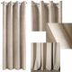Fertige Vorhänge Eurovorhang Melanie 140x250 cm beige