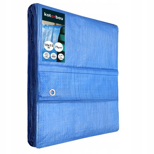 Dicke, wasserdichte und frostbeständige Planen Plane 75 g/m² 15 x 10 m