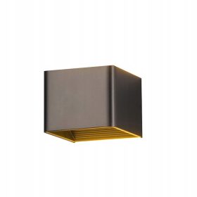  Schwarze Gartenwandleuchte mit integrierter 5-W-LED-Quelle