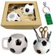  GESCHENKSET FÜR EINEN FUSSBALLSPIELER, Tasse, Werkzeugkasten, Schlüsselanhänger, Ball zum Geburtstag 5–99