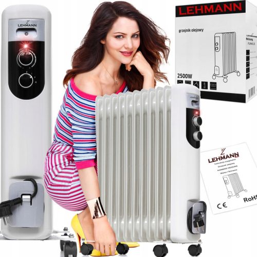 Lehmann 2500 W Ölradiator, schwarz