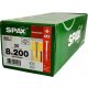 Spax-Holzschrauben 8 x 200 mm 50 Stk.