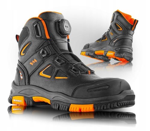 VM Footwear HARTFORD Arbeitsschuhe, Größe 44 + Original BHPSUPPLY Aufkleber verschiedene Motive - BREAK