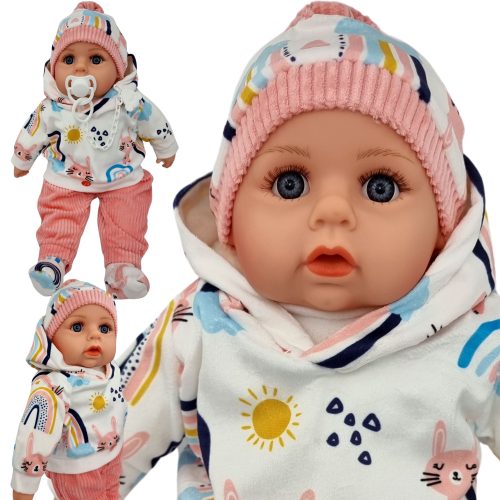 New Born Baby MARIOTOYS Puppe BABYPUPPE 45 CM SPRICHT UND SINGT POLNISCH - 38 45 cm