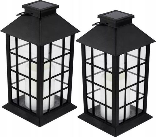 Gartenlampen stecken im Boden fest SuperLED Solarlampe, 27 cm, 2 Stk.