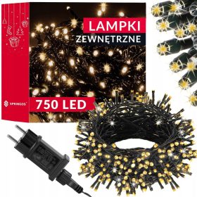    Springos Weihnachtsbaumbeleuchtung außen 40 m 501 – 1000 Lichter