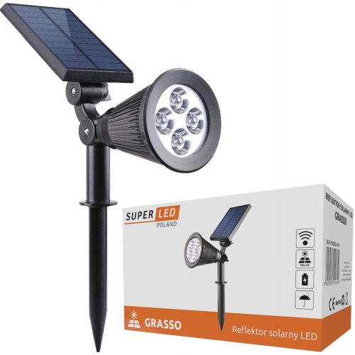  SuperLED Solarlampe, schwarz, 39,5 cm, 1 Stk.