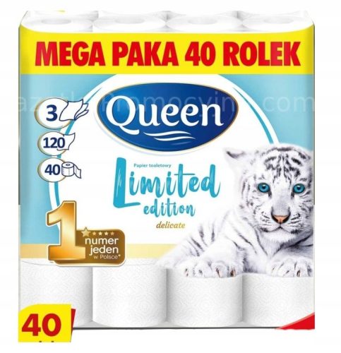  Queen unparfümiertes Toilettenpapier 40 Stk.