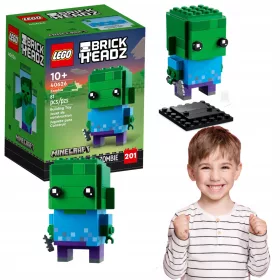    LEGO BRICKHEAZ FIGUR AUS MINECRAFT, PERFEKTE DEKO, TOLLES GESCHENK!