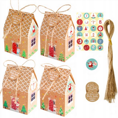  ADVENTSKALENDER DIY PAPIERTÜTEN-AUFKLEBER