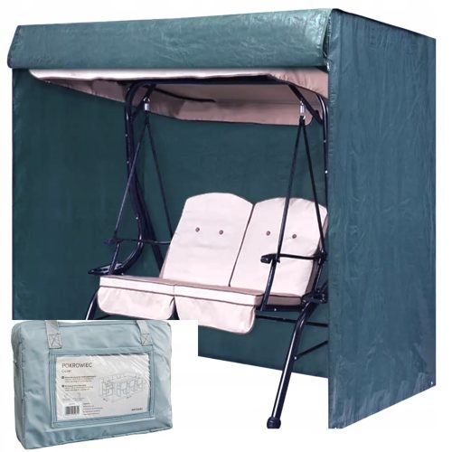 Abdeckung für Gartenmöbel - Gartenabdeckung für Schaukel 138 x 232 x 175 cm grau