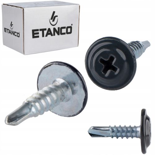 Etanco selbstbohrende Unterlegscheibenschrauben P2012160PL7016A 16 x 4,2 mm Anthrazit/Graphit