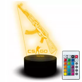    LED Nachtlicht Statuette Graver Pistol CS GO Counter Strike für Gamer
