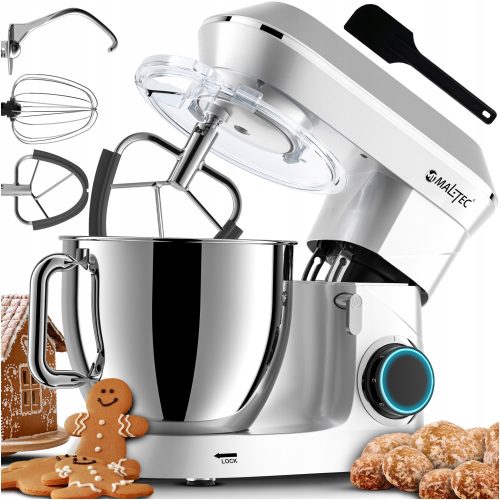  MalTec 2200 W Küchenmaschine Silber/Grau