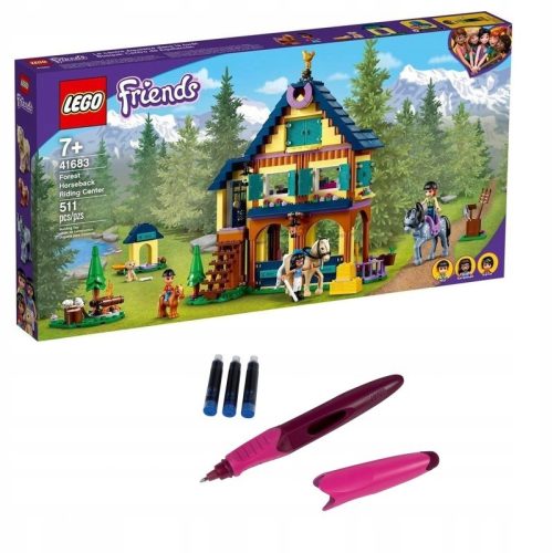  LEGO Friends 41683 Waldreitzentrum + blauer Kugelschreiber des United Office