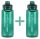  Sportflasche Wasserflasche KiCA BPA-frei 1L Grün