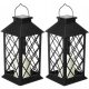 Gartenlampen stecken im Boden fest SuperLED Solarlampe, schwarz, 27 cm, 2 Stk.