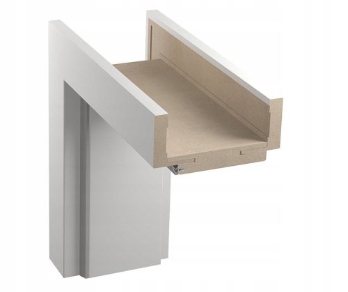 Komplett verstellbarer PafiPorta Türrahmen 100 - 140 mm weiß