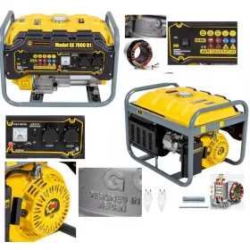 Tragbarer einphasiger Benzingenerator HDM 5200 W