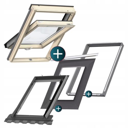 Velux Dachfenster 3-Scheibe PREMIUM GLL1061B MK06 78x118+Flansch+BDX+BFX