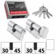 GMB-SET EINSÄTZE 45/30 + G45/30 SATIN-NICKEL