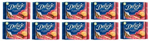 Delicje Szampańskie Malina - 10x 294g Biskuits mit Himbeergelee und Schokoladenüberzug