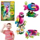  LEGO CREATOR EXOTISCHER ROSA TROPISCHER PAPAGEI 3in1 FISCH FROSCH FARBE BLUMEN