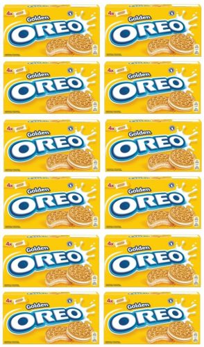 12x 176g OREO Golden - Vanillecreme Gefüllte Kekse im Karton