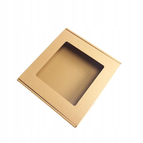  Versandkarton mit Sichtfenster Geschenk 20x20x5 25 Stk