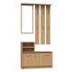  TopEshop Schuhschrank 85 x 160 x 24 cm Artisan-Eiche