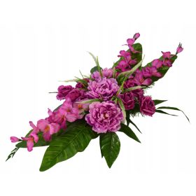    ZUSAMMENSETZUNG GRAB ZENTRUM FRIEDHOF DENKMAL BLUMENTOPF KÜNSTLICHE BLUMEN