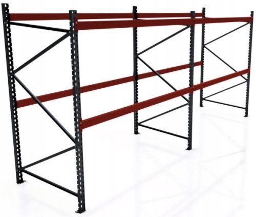 Lagerregal aus Metall 200 x 380 x 110 cm