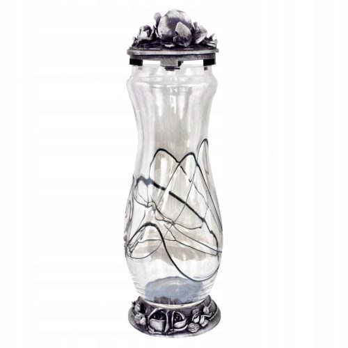  GRITCH, GLASLATERNE, GOLDENE MÜNDE, 33 cm