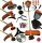 LEISTUNGSSTARKER BENZINBÜRSTENBUTTER 7 PS STRIMMER XXXL-SET