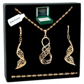    GOLDSCHMUCKSET FÜR DAMEN GHK 1657D AUS CHIRURGENSTAHL ALS GESCHENK