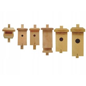  Nistkästen für Vögel. Set mit 6 Produkten