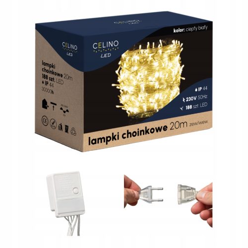  WEIHNACHTSLEUCHTEN 188 LED 20m WARMWEISS