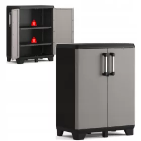  Niedriger Schrank Keter Pro, schwarz und grau