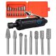 Planfräser, Gewindefräser, Winkel, Schraube, Scheibe, Schaft, zylindrisch, zylindrischer Verke-Durchmesser 6 mm + King Tony 33A12-100 pneumatischer Schleifer
