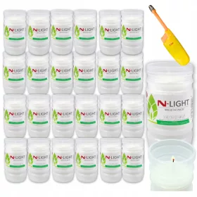   Einsätze Einsatz für Kerzen Paraffinkerzen 48h Wp2 28 Stk. Ganzjährig + Gratis