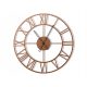 Uhr für zu Hause Wanduhr, Metalldekorationen, Silber, Gold, 60 cm