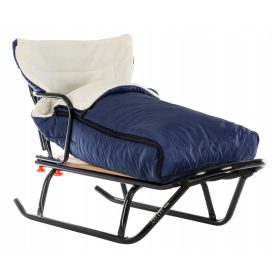    Traditioneller Metallschlitten JEE M BACKREST EL SLEEPING BAG