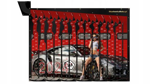 Coole, lustige Gadgets Kalender 2024 Frau mit Auto | Ein tolles Geschenk für einen Mann