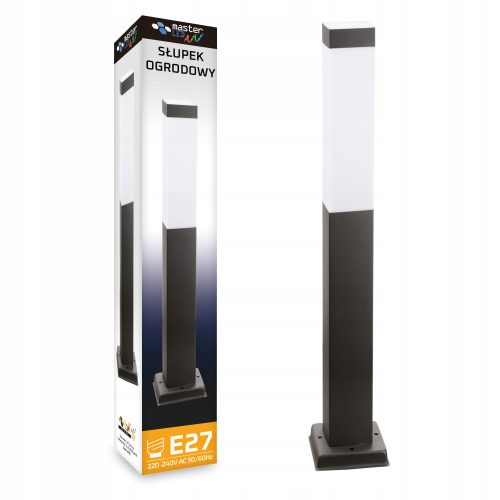  Runder SuperLED Manila E27 Lichtmast, 45 cm, schwarz