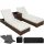Sonnenliegen und Garten und Terrasse TecTake Technorattan-Liegestuhl in den Farben Beige und Braun