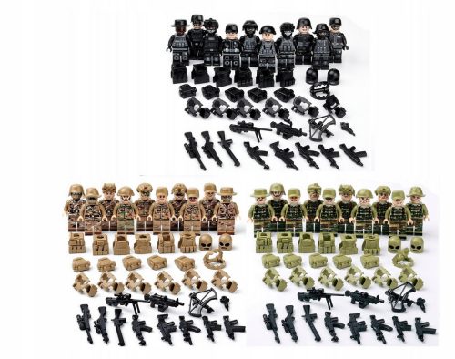  Steine-Set Spezialeinheiten SWAT Tarnung Militär
