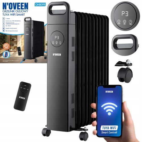  ÖLKÜHLER 2500 W 11 RIBS N'OVEEN OH8099 Tuya WiFi Smart + FERNBEDIENUNG