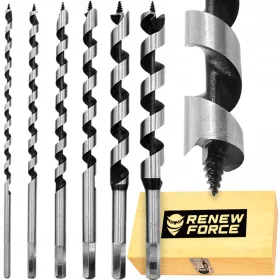   Holzbohrer 230MM Satz Bohrer 6-25 mm + Box POLNISCHER MARKE als Geschenk